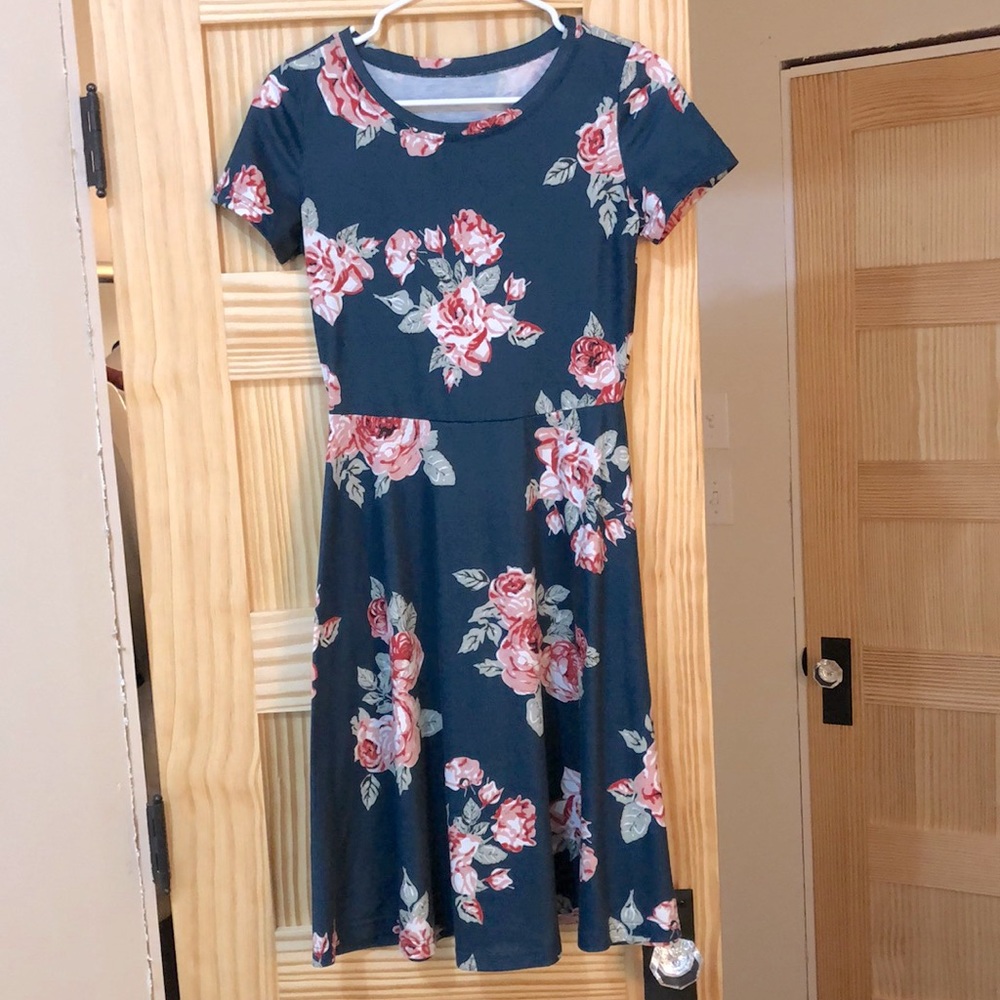 Cute flowery a-line dress. Hardly worn and no signs of wear.